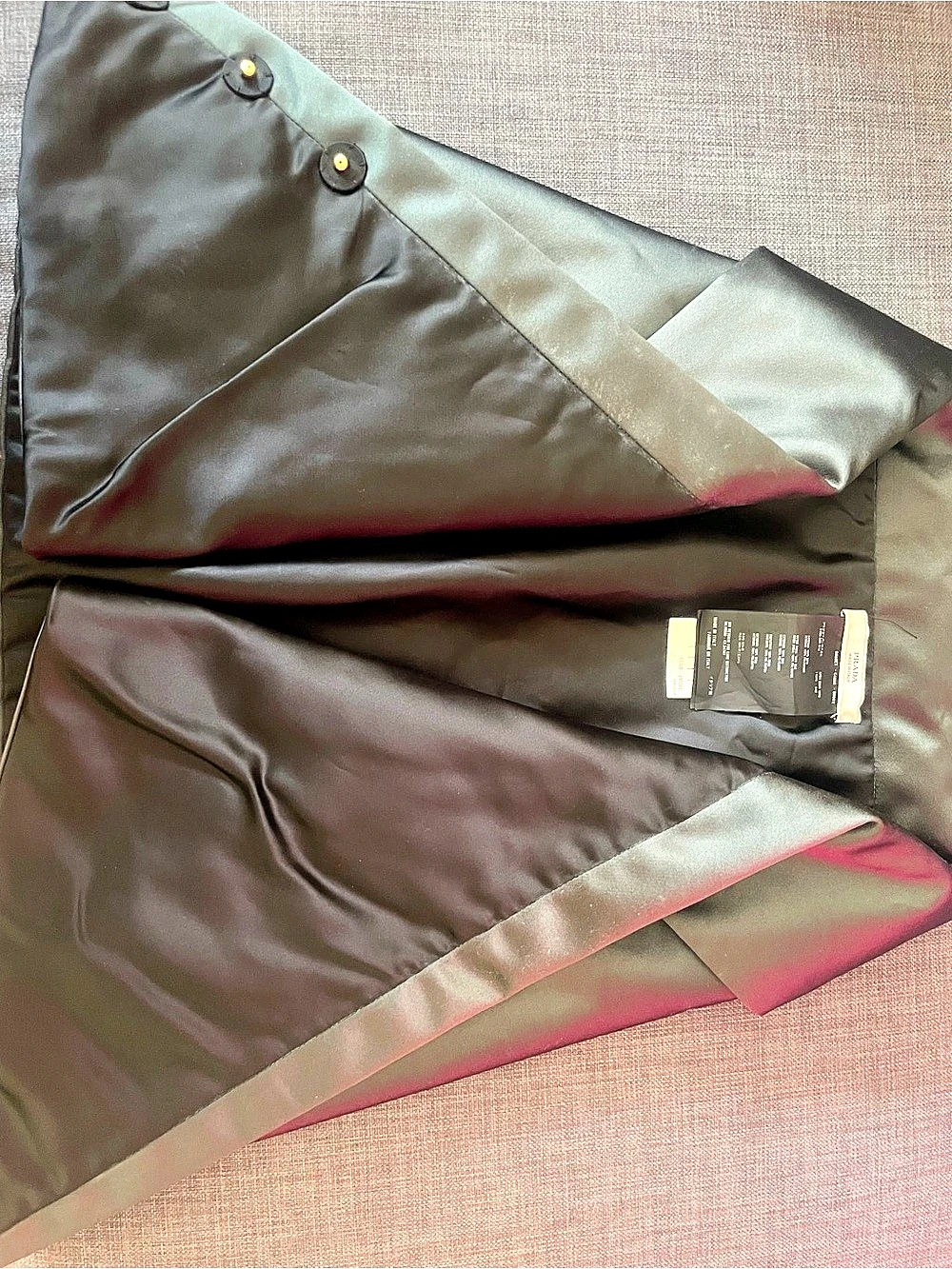 Prada Green Silk Taffeta Wrap Cape (often archived or stylized as a cropped wrap - Picture 9 of 12